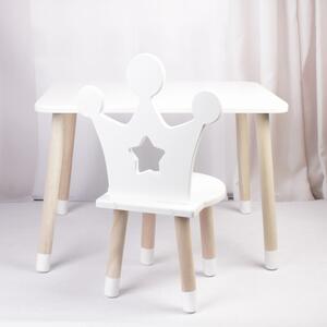 Dětský stoleček a židlička ve tvaru korunky (Dětský stoleček a židlička)