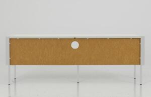 Matně bílý lakovaný TV stolek Tenzo Switch 141,5 x 39 cm