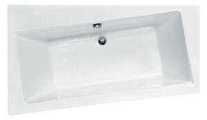 Besco Akrylátová asymetrická vana Infinity 150x90 (160x100, 170x110) Barva: Bílá, Rozměry (cm): 150x90, Orientace: Levá