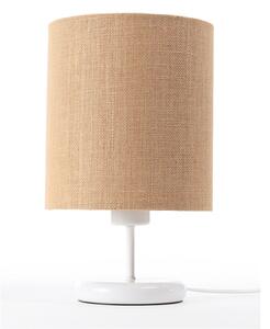 BPS koncept Stolní lampa BOHO přírodní juta, 1xE27, v. 32 cm Barva: Bílá