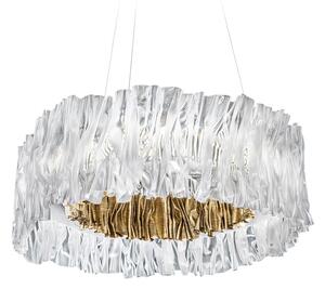 Slamp Accordéon, designové svítidlo se zlatou, 52W 3000K stmívatelné, prům. 57cm