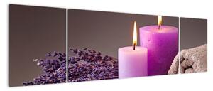 Obraz - Relax, svíčky (170x50cm)