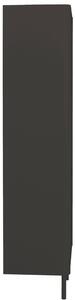 Matně antracitově šedý lakovaný nástěnný botník Tenzo Switch 62 x 30 cm