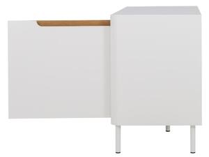 Matně bílý lakovaný botník Tenzo Switch 94 x 35,5 cm