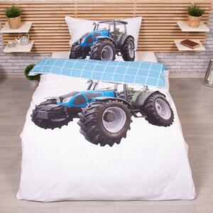 TP 3D povlečení 140x200+70x90 - Traktor blue