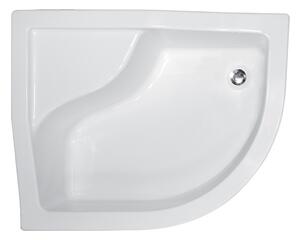 Besco Asymetrická sprchová akrylátová vanička MAXI AS 100x80 (120x85) Rozměry (cm): 100x80, Orientace: Levá