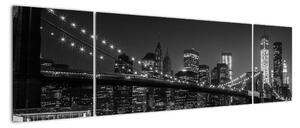 Obraz - noční most (170x50cm)
