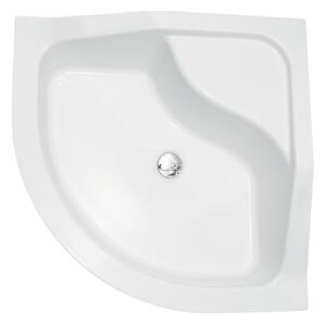 Besco Čtvrtkruhová akrylátová sprchová vanička OLIVER II HR 80x80 (90x90) Rozměry (cm): 80x80