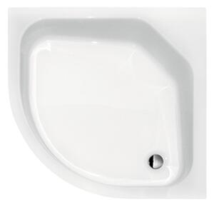 Besco Čtvrtkruhová akrylátová sprchová vanička DIPER II HR 80x80 (90x90) Rozměry (cm): 80,5x80,5
