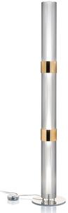 Slamp La Lollo Floor prisma/gold, designová stojací lampa se stmívačem, 3x12W LED E27, výška 163cm