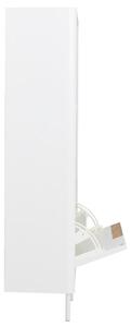 Matně bílý lakovaný nástěnný botník Tenzo Switch 62 x 30 cm