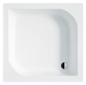 Čtvercová sprchová akrylátová vanička ARES SQ 70 (70x70x28,5 cm) #BAA-70-KW | Besco