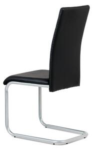 Jídelní židle DCL-102 BK, černá koženka