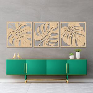Přírodní nástěnná dekorace monstera | SELERE: HDF - Javor 20 x 60 4484-95124 HDF0536