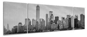 Černobílý obraz města (170x50cm)
