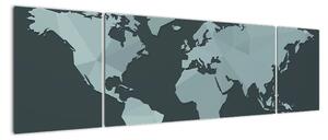 Mapa světa (170x50cm)