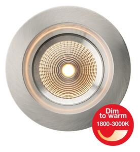 SLC vestavné LED svítidlo OneSoft Dim-To-Warm 8 W 220-240 V 1800-3000 K stmívatelné IP54 36° Ra90 hliník
