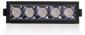 SLC vestavné LED svítidlo PIXEL X5 13 W 220-240 V 2700 K stmívatelné 36° Ra90 černé
