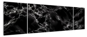 Černobílý mramor - obraz (170x50cm)