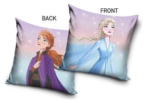 Dětský polštářek Ledové Království Princezny Anna a Elsa 40x40 cm