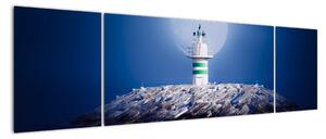 Maják na moři - obraz (170x50cm)