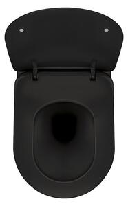 Závěsná WC mísa bez příruby Peonia CDE Nero NZPW Černá | Deante