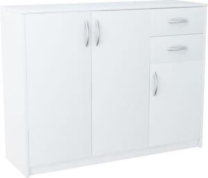 Komoda Meble Bestseller 110 x 35 x 85 cm, bílá matná
