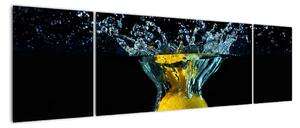 Obraz citrónu ve vodě (170x50cm)
