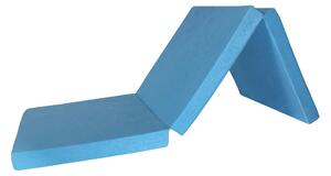 Skládací matrace světle modrá 8 cm 65x195 cm