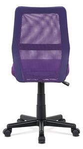 Kancelářská židle fialová v kombinaci látky MESH a ekokůže KA-V101 PUR