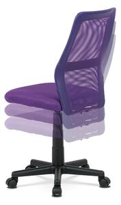 Kancelářská židle fialová v kombinaci látky MESH a ekokůže KA-V101 PUR
