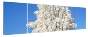 Zasněžený strom - obraz (170x50cm)