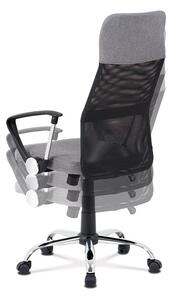 Kancelářská židle potažena šedou látkou s černými detaily KA-V204 GREY