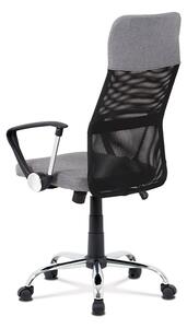 Kancelářská židle KA-V204 GREY látka šedá/síťovina černá