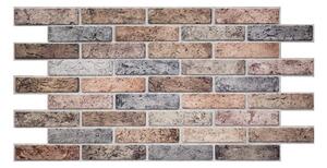 Obkladové panely 3D PVC TP10034761, cena za kus, rozměr 960 x 498 mm, cihla černá, IMPOL TRADE