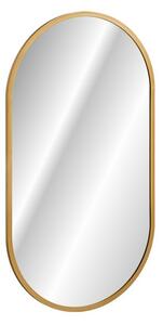 Koupelnové zrcadlo - APOLLO, 90 x 50 cm, LED osvětlení, zlatá