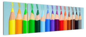 Obraz barevných pastelek (170x50cm)