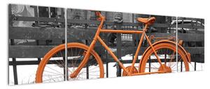 Obraz oranžového kola (170x50cm)