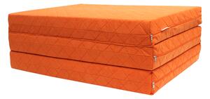 Skládací matrace Deluxe Orange - 90x195x10 cm