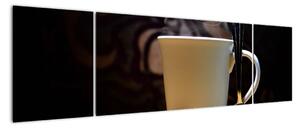 Obraz do kuchyně - šálek s kávou (170x50cm)