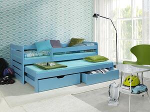 Dětská postel Troy, 80x180cm, modrá
