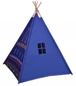 Teepee stan, domeček pro děti v modré barvě