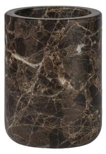 Hnědý mramorový kelímek na zubní kartáčky Marble – Mette Ditmer Denmark