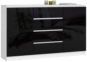 Komoda Koa (lesk černý). Akce -11%