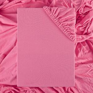 Prostěradlo růžové jersey EMI: Prostěradlo 80x200