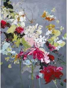 Obraz s ručně malovanými prvky 80x100 cm Abstract Floral 2 – Malerifabrikken