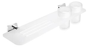 Nimco Keira police do koupelny z plexiglass se sklenkami KE X350-58DW-26