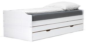 Rozkládací postel FENI 90x200 bílá