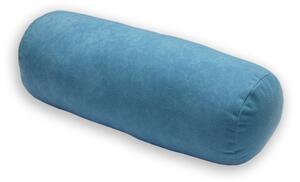 Relaxační polštář - válec modrý 44x15 cm