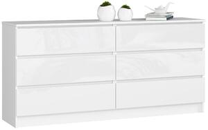 Komoda Koa III (lesk bílý). Akce -14%